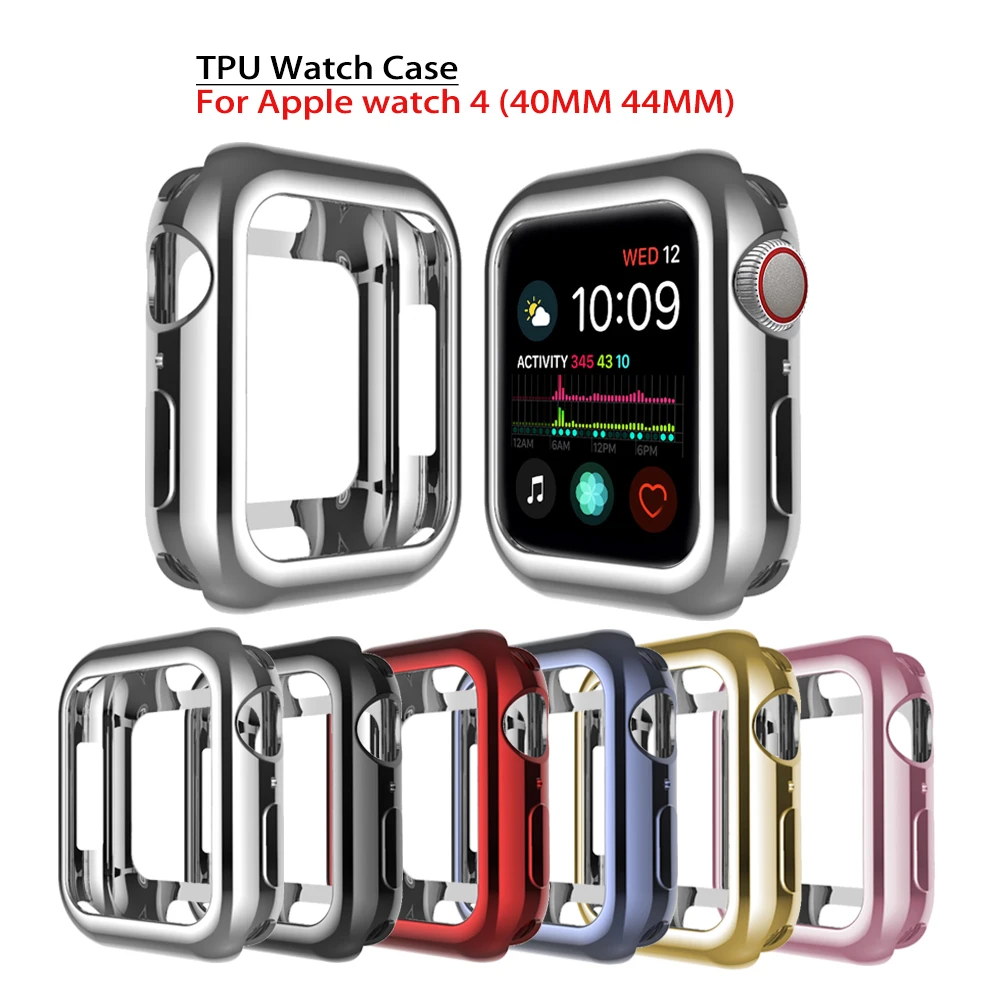 Новые защитные чехлы для Apple Watch 44 мм 40 Iwatch series 4 чехол TPU силиконовый мягкий