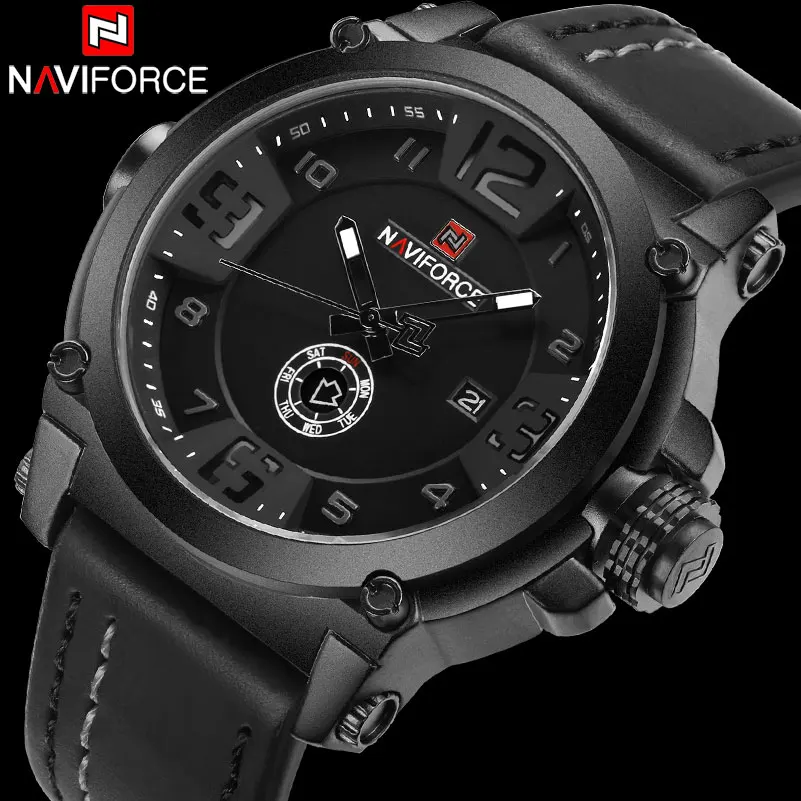 NAVIFORCE мужские часы Роскошные военные спортивные кварцевые часы мужские классические кожаные водонепроницаемые наручные часы с календарем ...
NAVIFORCE мужские часы Роскошные военные спортивные кварцевые часы мужские классические кожаные водонепроницаемые наручные часы с календарем ...
