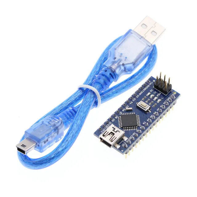Board With Cable MINI USB Nano V3.0 ATmega328P CH340G 5 в 16 м плата микроконтроллера для arduino NANO 328P NANO 3,0 - Цвет: Board With Cable