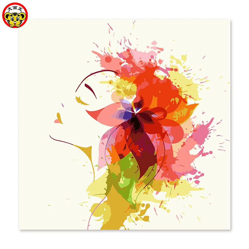 Картина по номерам художественная краска номеру абстрактная мультяшная красота