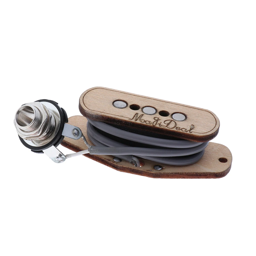 Предварительно проводной деревянный 3 струнный усилитель прикуривателя гитары с