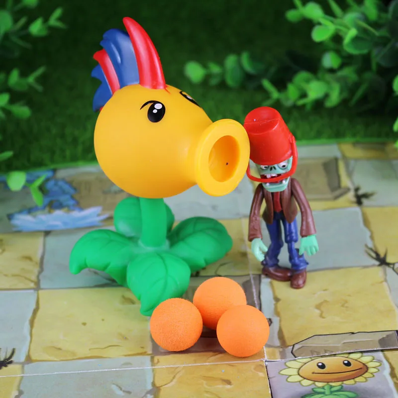13 28 шт. новая игра PVZ Растения против Зомби Peashooter ПВХ фигурка модель игрушки Аниме Фигурка горох Подсолнух Дыня 10 см - Цвет: 13