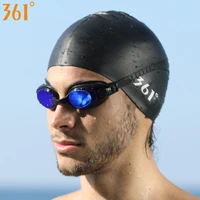 361 silicone swimming cap for men women swimming pool cap waterproof ear protection professional water sports kids swim hat