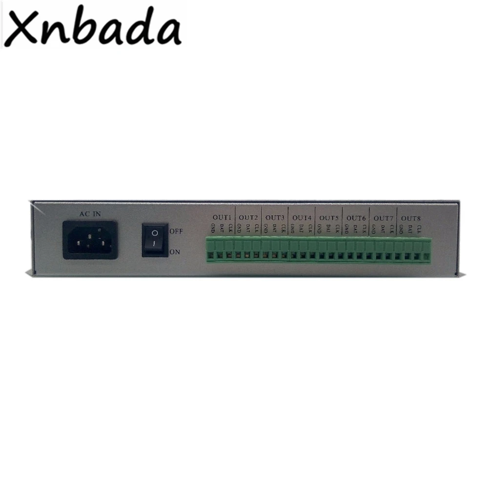 T 300K T300K sd карта онлайн через ПК RGB Led Pixel Module контроллер 8 портов 8192 пикселей для WS2801
