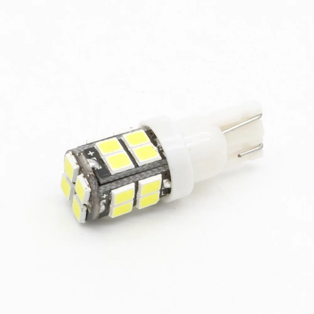 12В 2Вт T10 3528 20SMD светодиодный 7500k 200lm Габаритные огни Подсветка регистрационного