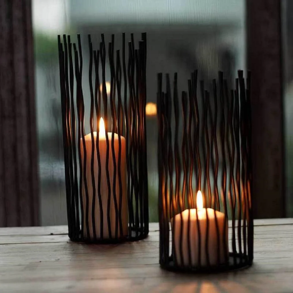 Элегантные Подсвечники tealight Украшение стола для вечеринок и торжеств высота: 25