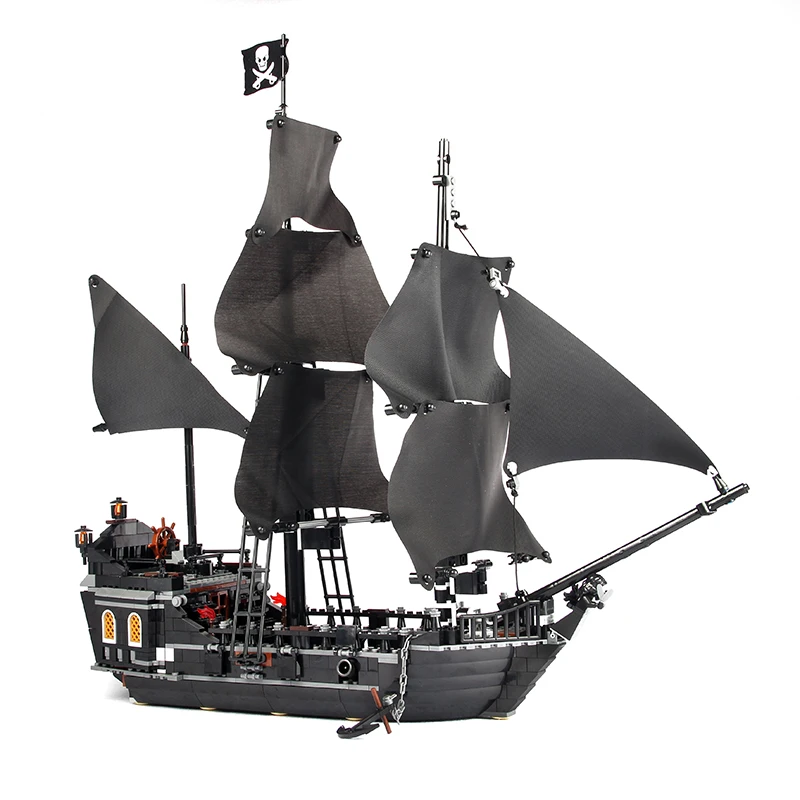 King Bricks 16006 16009 Набор строительных блоков пиратский корабль Карибского моря черный жемчуг Корабль игрушки для детей Lepinblocks подарок
