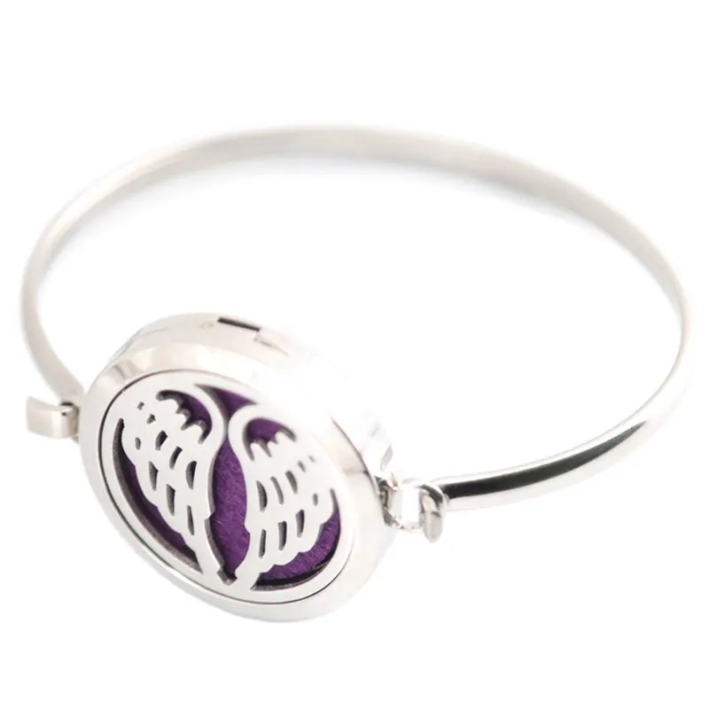 Серебряные ювелирные изделия ароматерапия в виде крыла ангела/316L s. Сталь