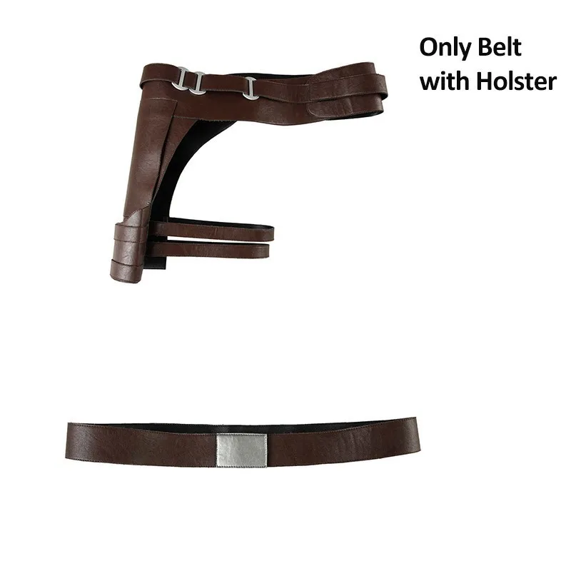 Belt with holster Звездные войны 9 Косплей Костюм Скайуокера пилот Poe Dameron взрослых Хэллоуин сапоги ремень кобура рубашка пользовательские мужской - Цвет: Belt with holster
