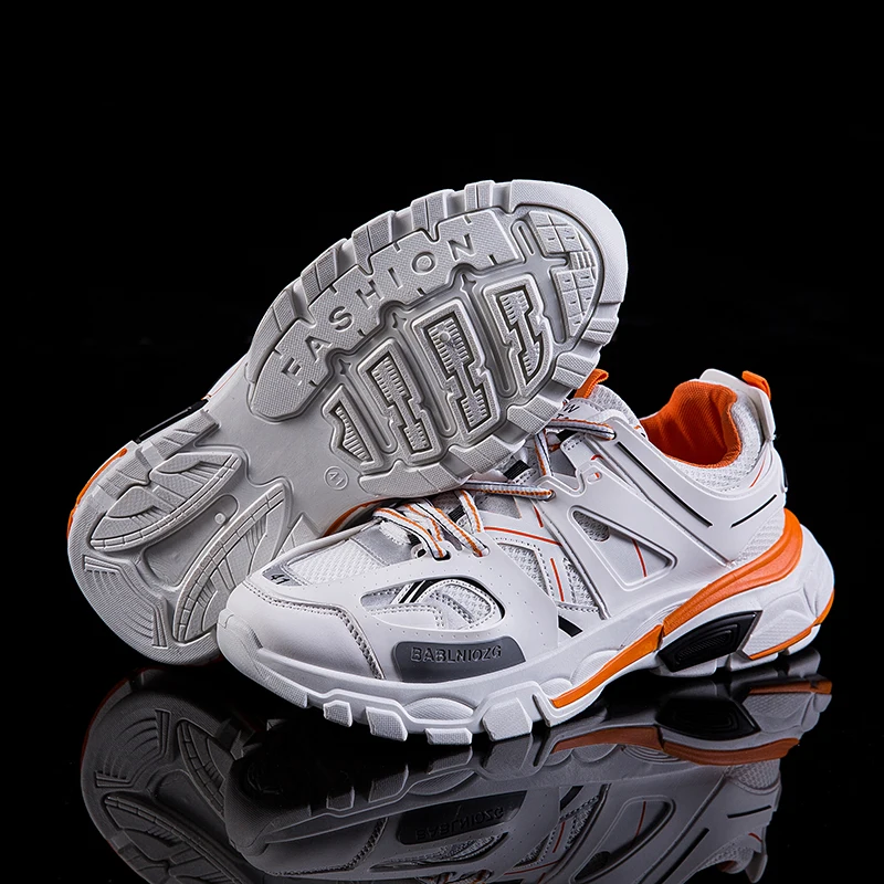 Мужские кроссовки летняя повседневная обувь из мягкой кожи дышащие мужские для