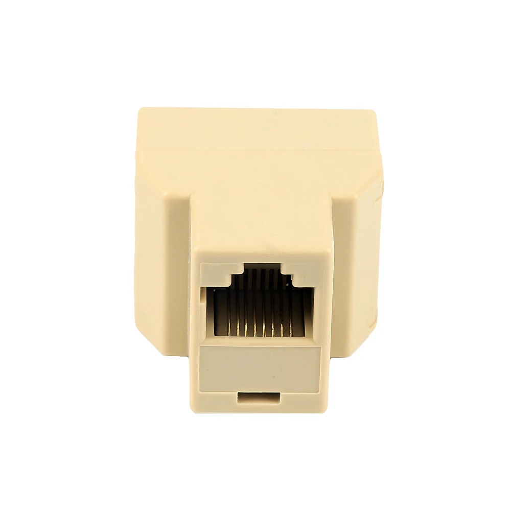 Разветвитель RJ45 1 шт. 2 гнезда 3 порта кабель разъем Ethernet сеть для ПК ноутбука