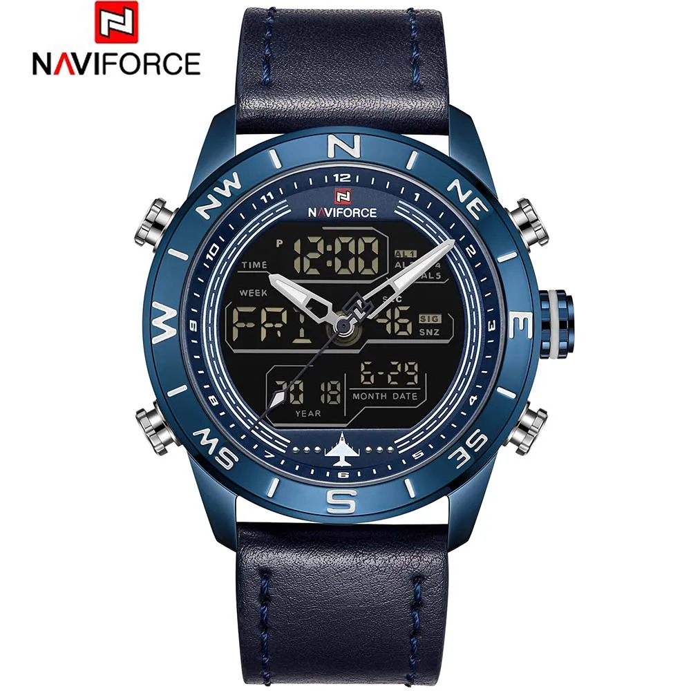 Часы наручные NAVIFORCE мужские кварцевые аналоговые брендовые