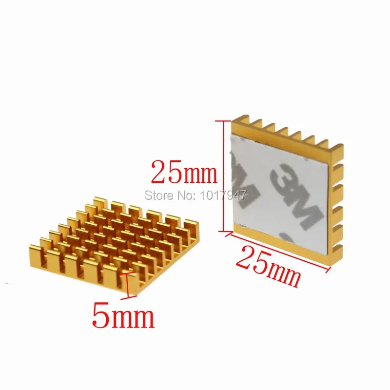 1 шт. Мини Алюминиевый Радиатор VGA карты памяти RAM 25x25x5 мм | Компьютеры и офис