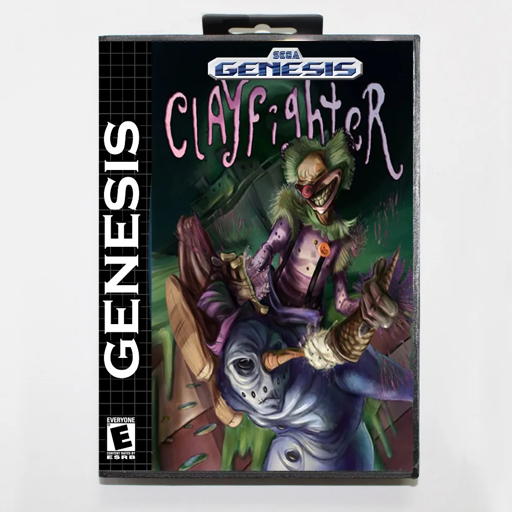Игровой картридж Clayfighter 16 бит игровая карта MD с розничной коробкой для Sega Mega Drive
