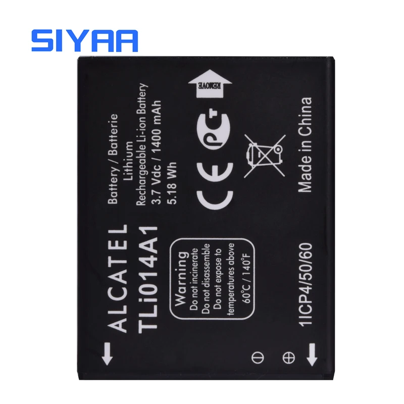 Аккумулятор для телефона SIYAA TLi014A1 TLiB5AF TLI020F1 Alcatel One Touch Fire 4012 4012A 4012X M'Pop 5020 5020D