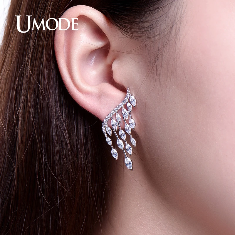 UMODE новинка Модные женские ювелирные изделия белого золота крылья ангела