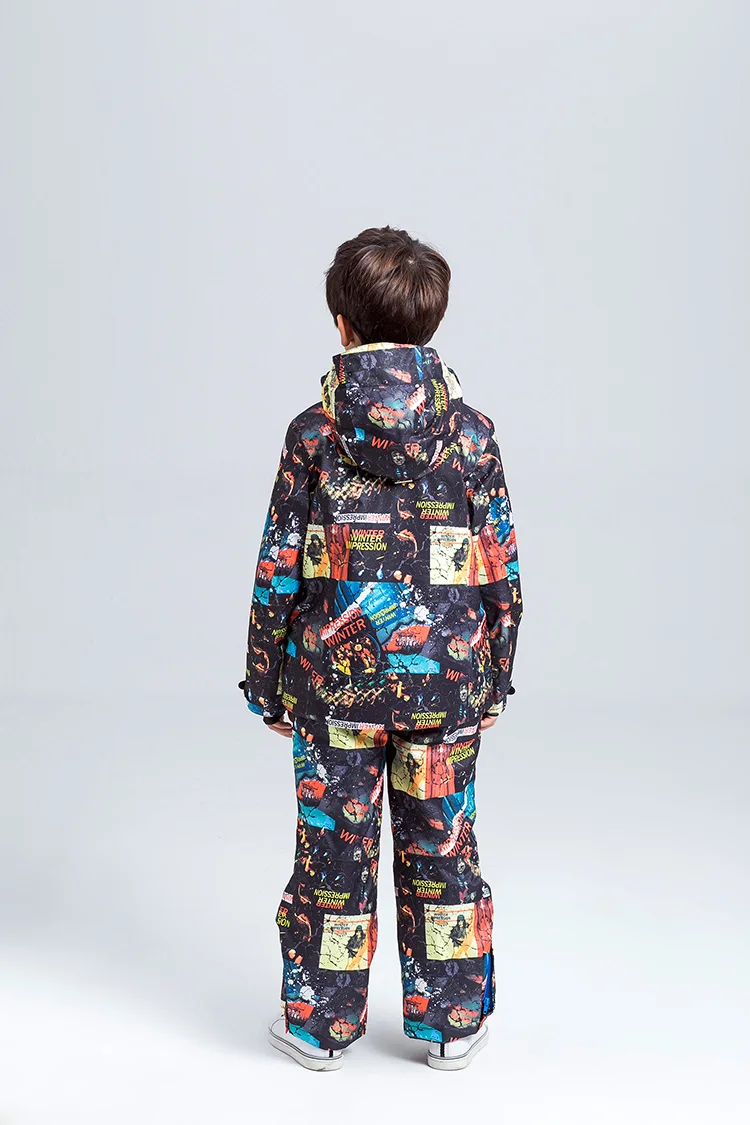 Зимний детский лыжный комплект Impression ветрозащитная Водонепроницаемая лыжная