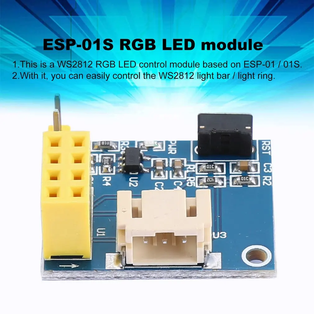 ESP8266 ESP 01 01S WS2812 RGB светодиодный светильник Модуль контроллера для IDE умный