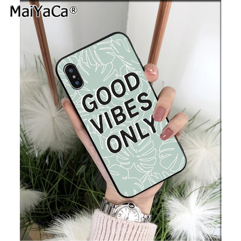 Мягкий Черный силиконовый чехол MaiYaCa для Apple iPhone 8 7 6 6S Plus X XS MAX 5 5S SE XR | Мобильные