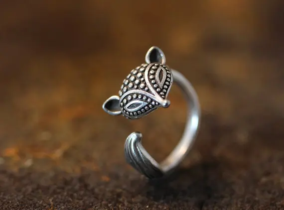 Регулируемое Ретро сексуальное кольцо с лисой для женщин девушек античное