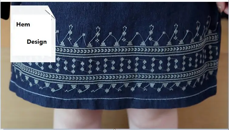 Новые летние стильные женские платья Vestido размера плюс, облегающее модное джинсовое платье с v-образным вырезом и вышивкой для женщин, большое джинсовое цельное платье