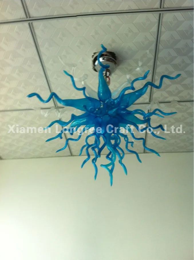 

Free Shipping LED Light Source Indoor Art Deco Ceiling Chandelier Lamp with Dale Style Hand Blown Murano Glass Material