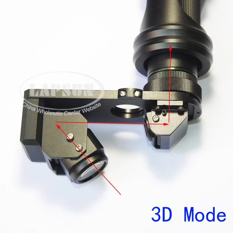 3D стерео и 2D (2 модели) объектив 180X + Цифровая промышленная камера C-Mount полный