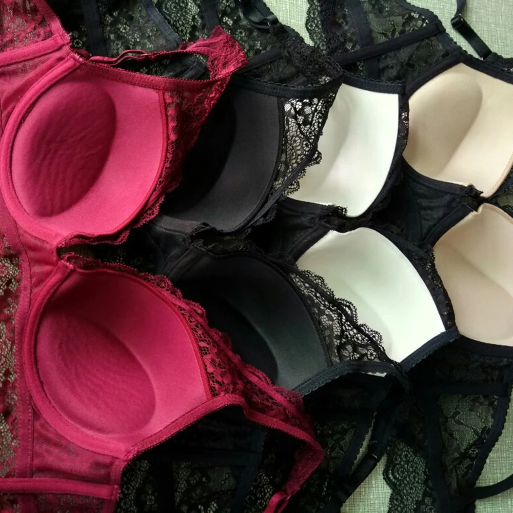 Новое модное тонкое нижнее толстое женское белье сексуальное пуш-ап Femme Bralette