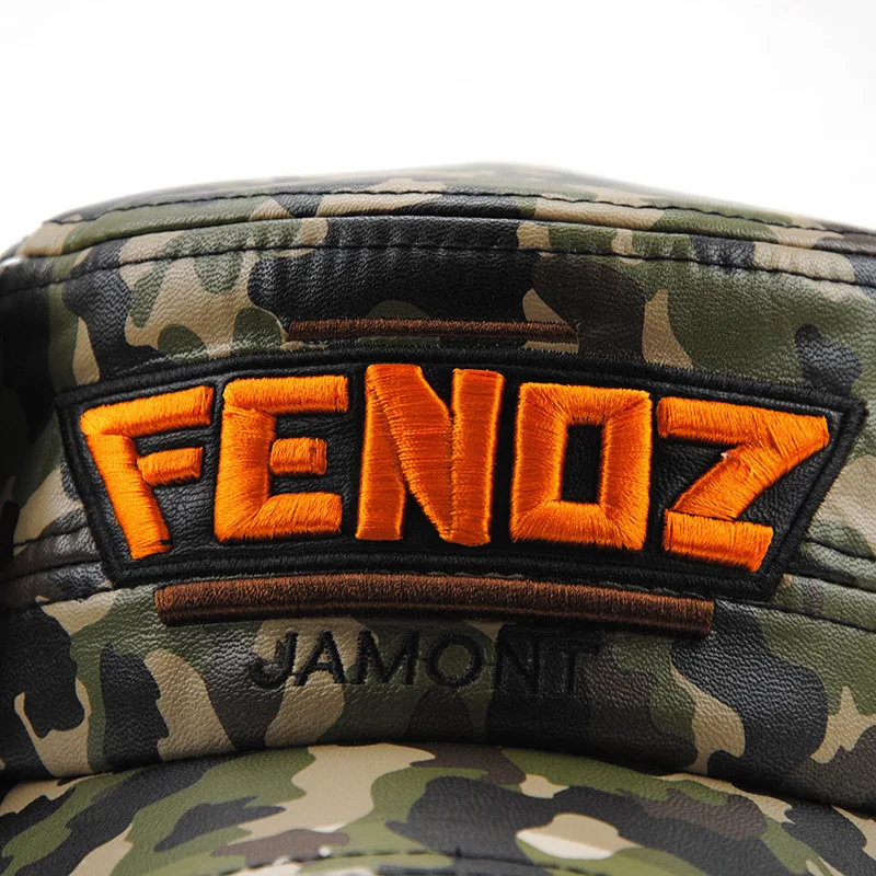 Зимняя Детская кепка в стиле милитари [jama] камуфляжная из искусственной кожи с