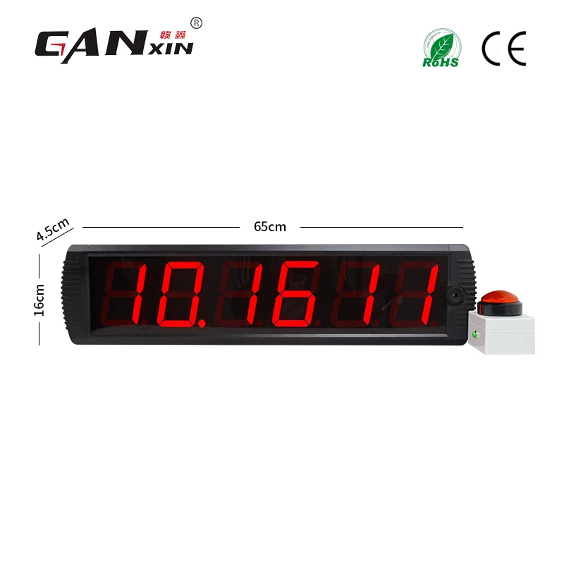 Игровой таймер [Ganxin] 4 дюйма 6 цифр 10 секунд|Настенные часы| |