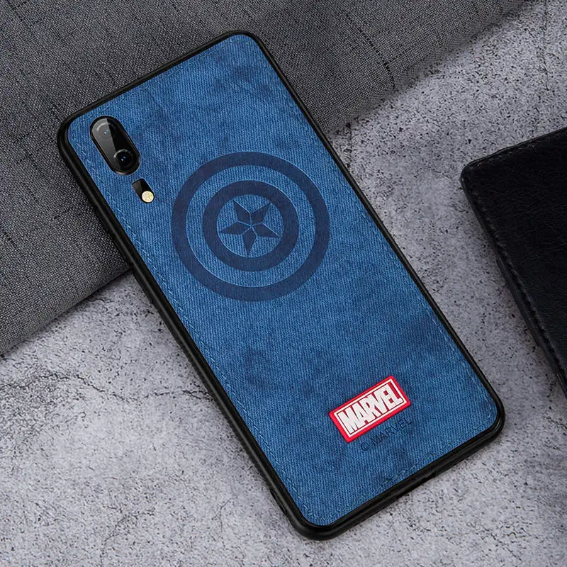 Оригинальные брендовые чехлы для телефонов huawei P20 Pro Марвел Тор Железный человек паук ударопрочный тканевый задний Чехол для huawei P20 Coque