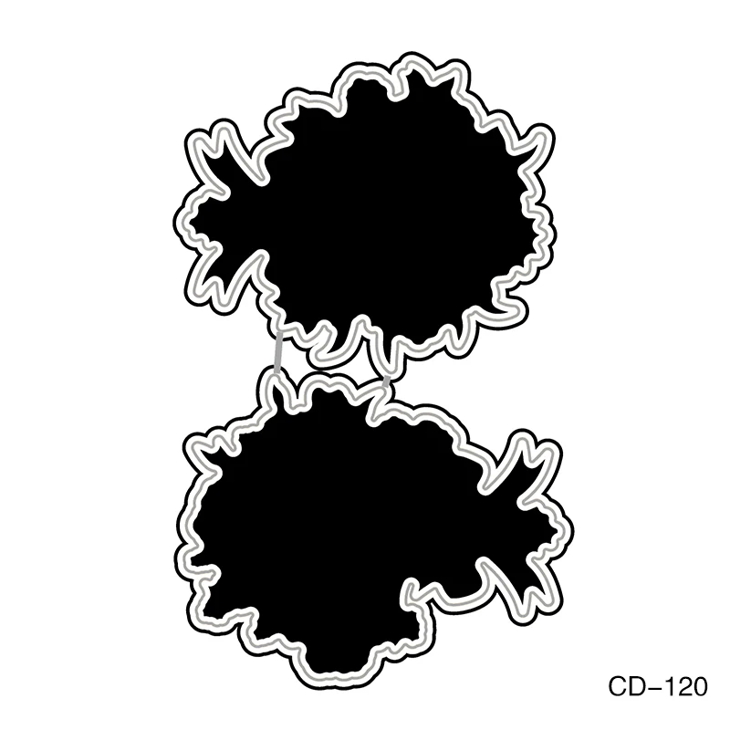 

Beautiful Petals Metal Cutting Dies and Stamp DIY Scrapbooking Album Decoration Transparent Silicone Seal Cutting Mold Set