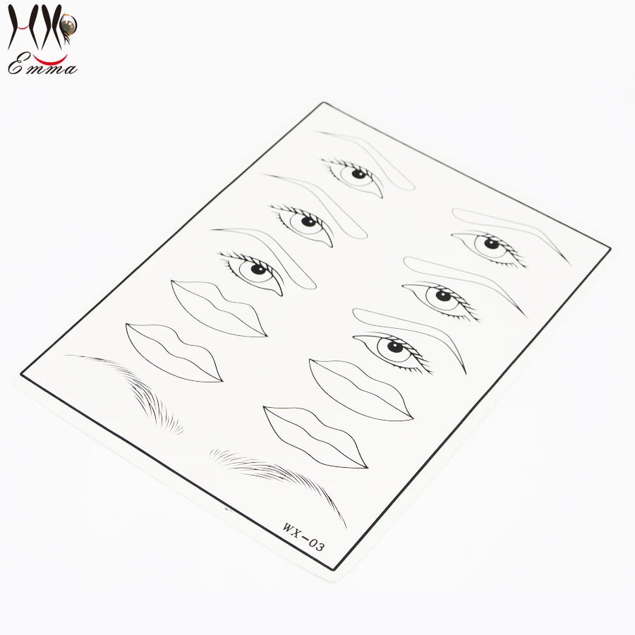 Отличный набор для перманентного макияжа бровей губ тату практики обучения коже