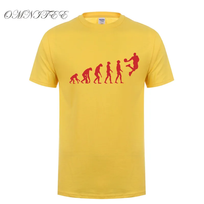 Omnitee человеческое существо Эволюция футболки летняя мода с коротким рукавом из