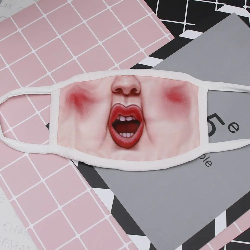Популярные Для мужчин Для женщин 6 стилей 3D забавные анти пыли теплая Смешанный хлопок лицевая маска Косплэй декор для Хэллоуина, вечеринки принадлежности - Цвет: 4