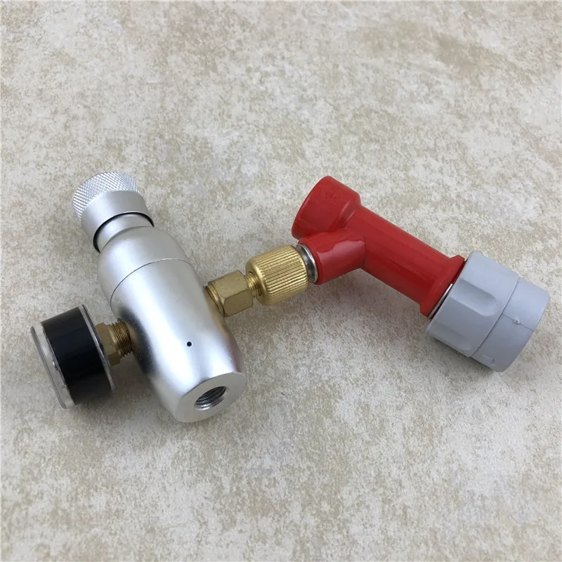Премиум портативный CO2 бочонок зарядное устройство Регулятор 0-60psi для