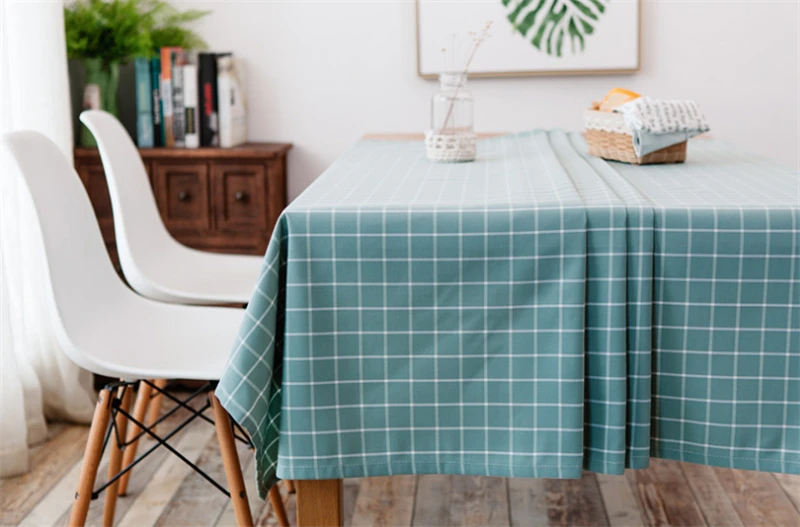 Скатерть нордическая пылезащитный чехол из хлопка и льна для кухонного