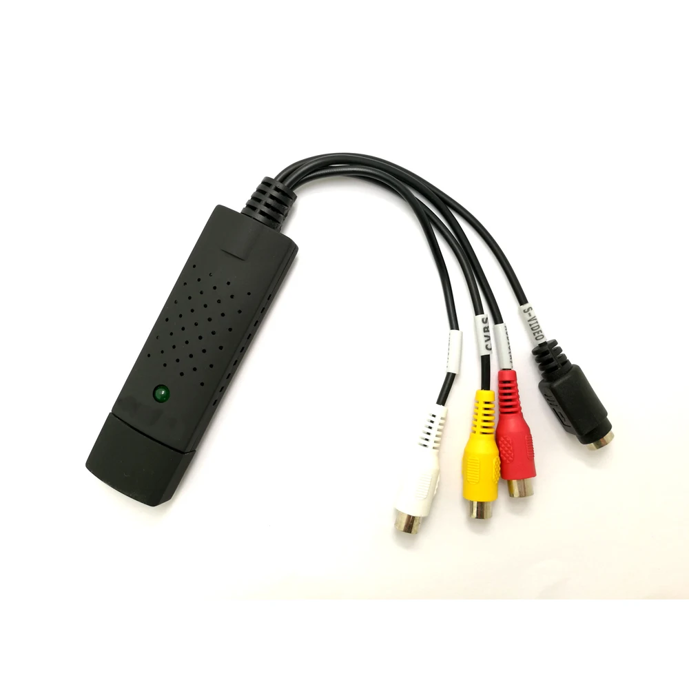 USB 2,0 Видео Easycap Видео Захват адаптер 4 канала видео ТВ DVD VHS 4CH dvr карта Поддержка Win10 с аудио DVR