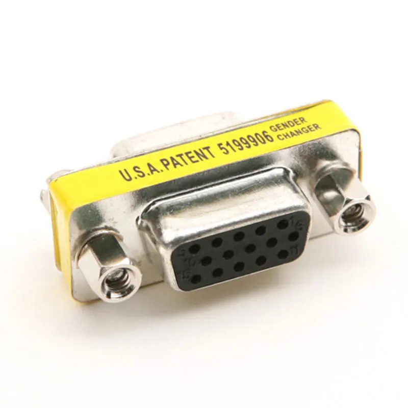 F 15 PIN HD DB15 VGA SVGA KVM мини переходник соединитель Адаптер Новый|Компьютерные кабели и