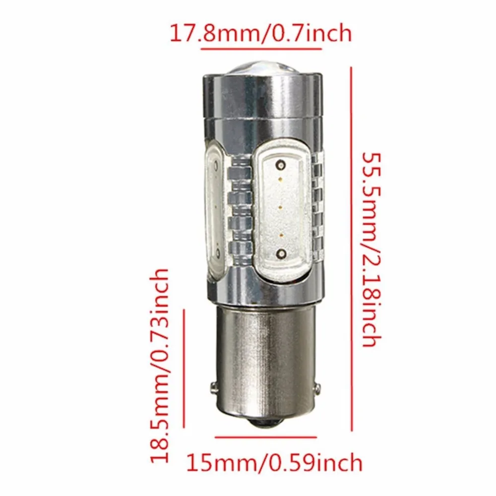 Комплект из 2 предметов высокого Яркость 7 5 W S25 1156 BA15s красный P21W 382 12V