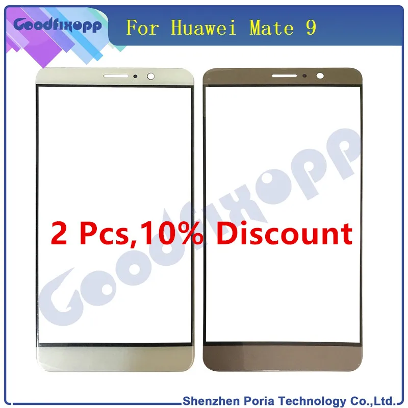 

ЖК-дисплей для Huawei Mate 9, переднее стекло, внешняя линза, передняя панель, дигитайзер, сенсорный экран, стекло, запасные части для Huawei Mate9