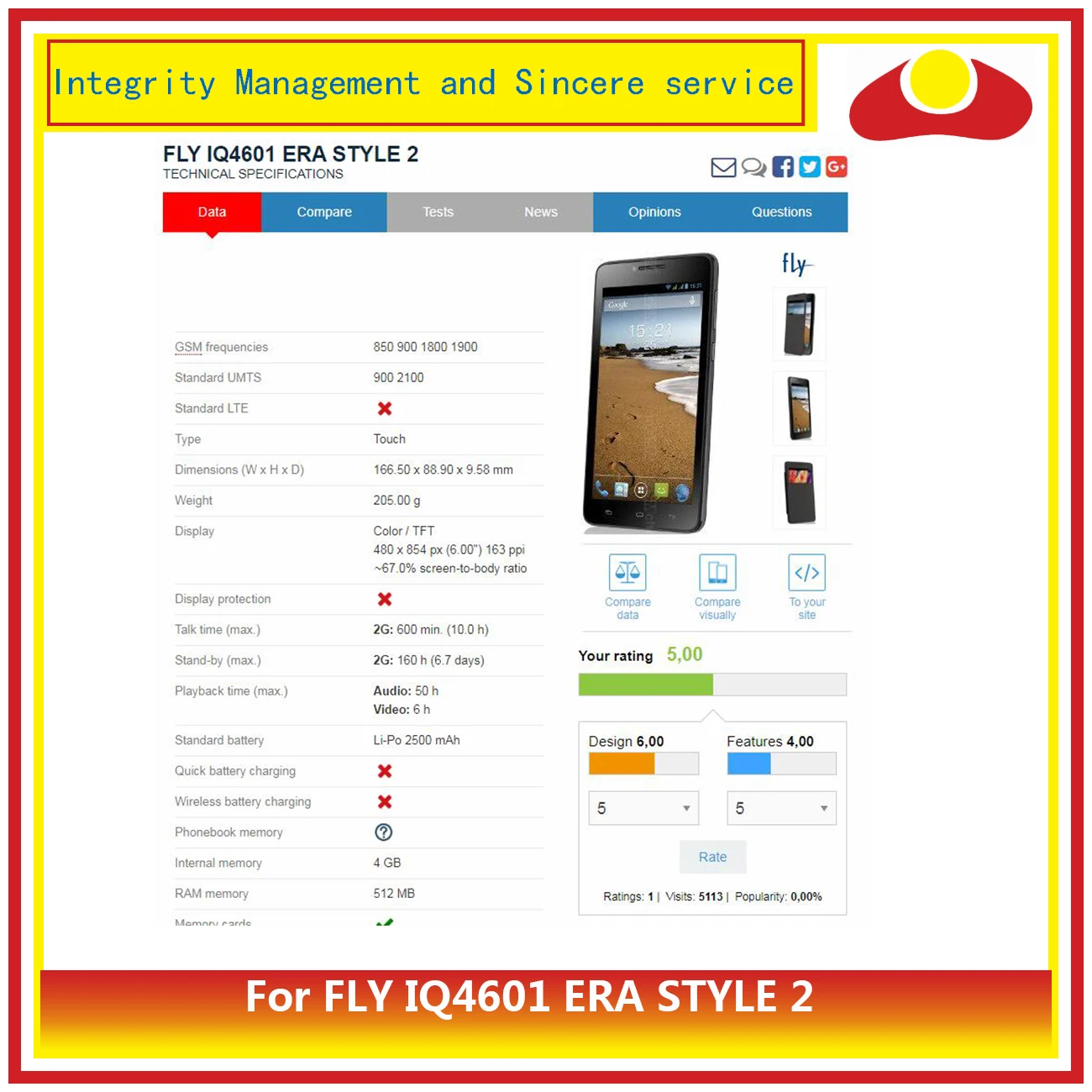 Для FLY IQ4601 ERA STYLE 2 дигитайзер Сенсорная панель Сенсорный экран сенсор внешняя стеклянная линза для Fly IQ 4601 сенсорный экран