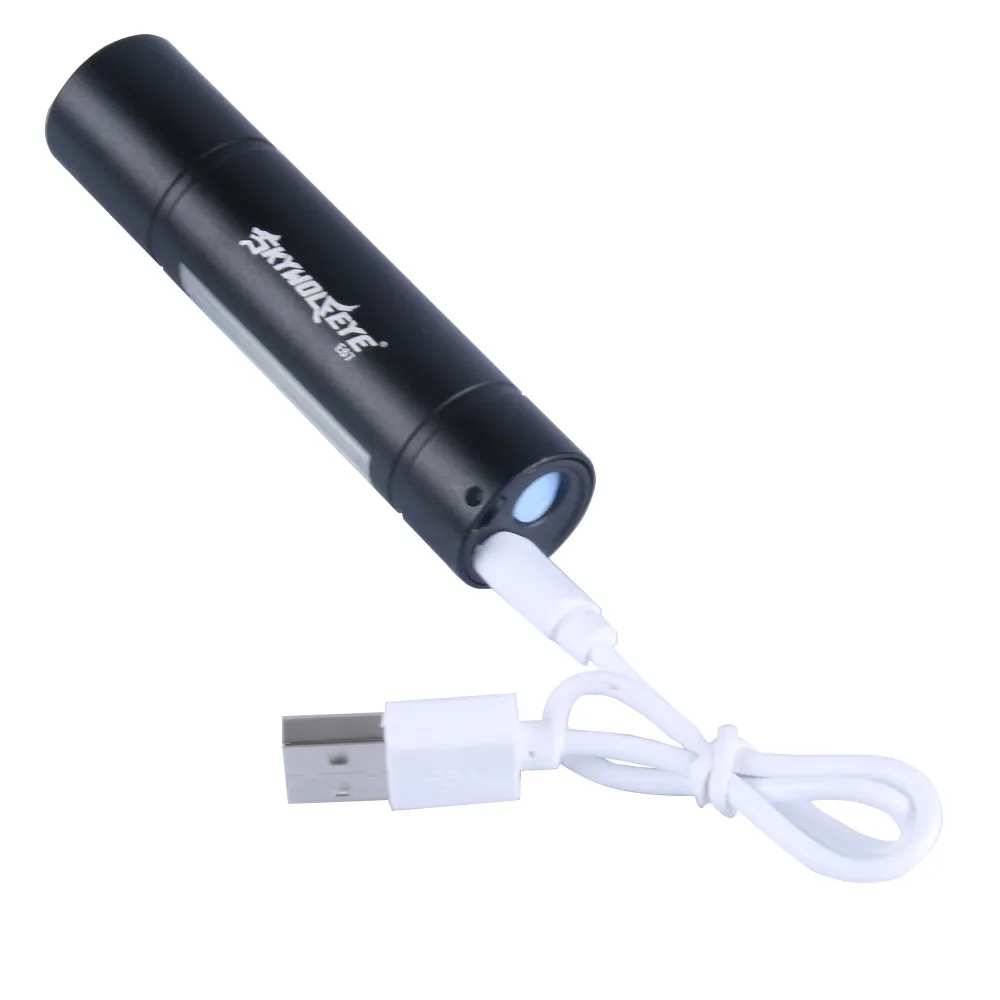 Мини XPE + SMD 3 режима Usb Перезаряжаемый светодиодный фонарик яркий для 14500 наружного
