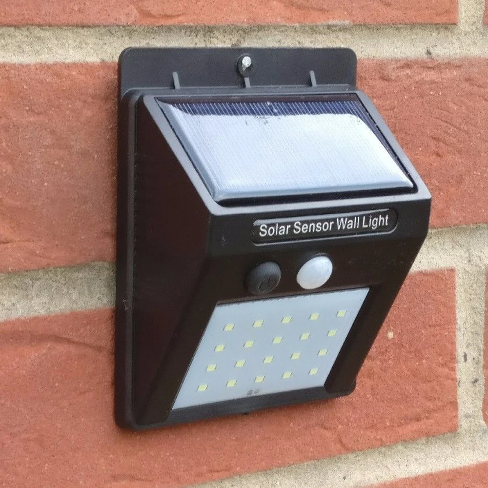 30 светодиодов Солнечная энергия ночник безопасности PIR датчик движения садовая