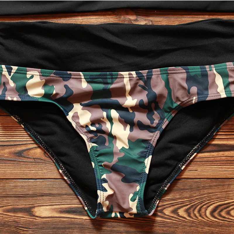 2017 Новый Камуфляжный бикини женский купальный костюм сексуальный купальник