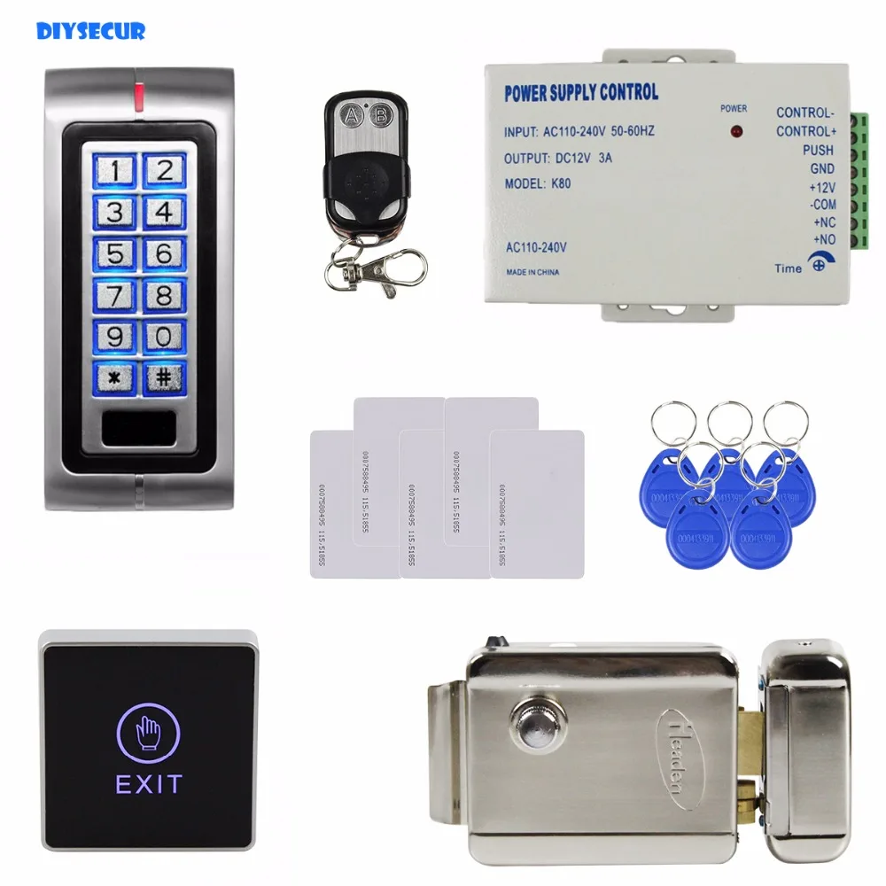 DIYSECUR пульт дистанционного управления 125 кГц RFID металлический ID кард ридер