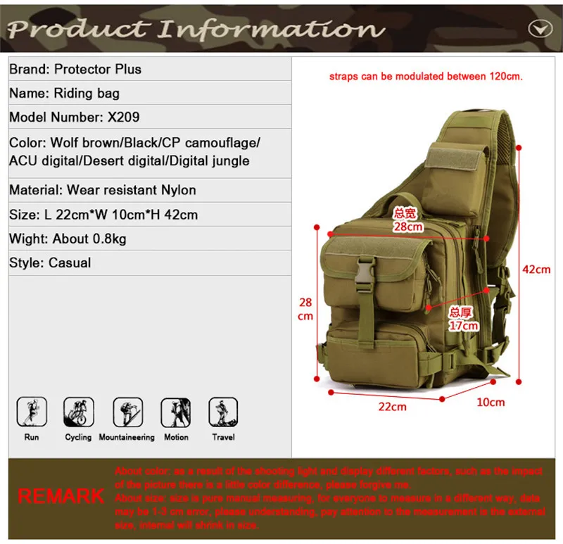 Men Shoulder Messenger Bags Famous Brand Man Travel DSLR Camera Crossbody Bag Waterproof Male Military Day Sling Chest Back Pack