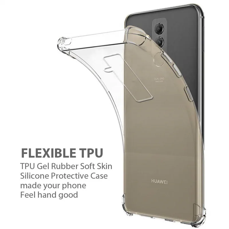 Противоударные Чехлы противоударный чехол для huawei Коврики 20 Pro P20 Lite 20X Мягкий