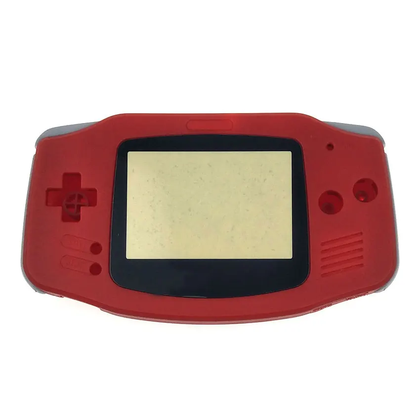 YuXi пластиковый корпус светящийся прозрачный чехол Корпус для nintendo Gameboy Advance Игровая приставка GBA - Цвет: Red