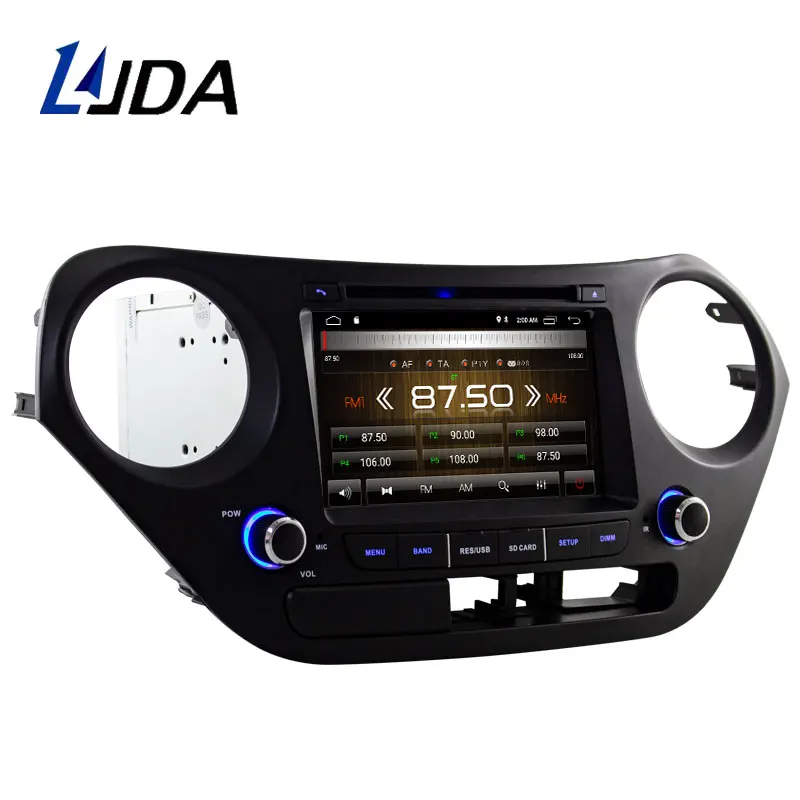 DSP Carplay Android 10 машинный dvd проигрыватель для Hyundai I10 I 2013 автомобильный